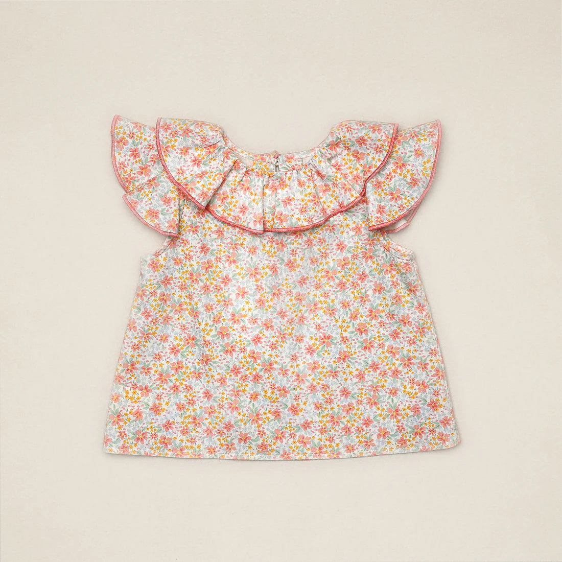 Blusa cuello volante garden