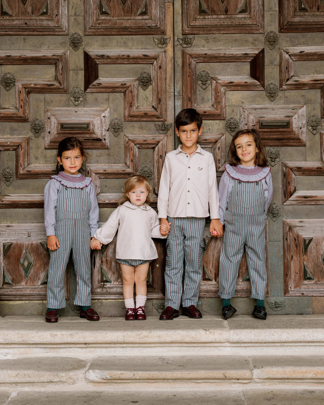 Pantalón riscas verde