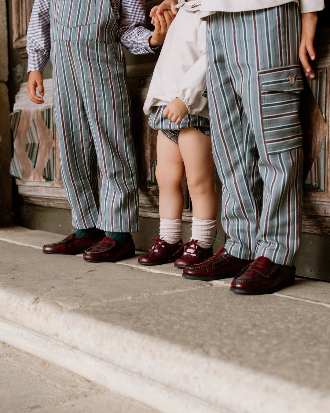 Pantalón riscas verde