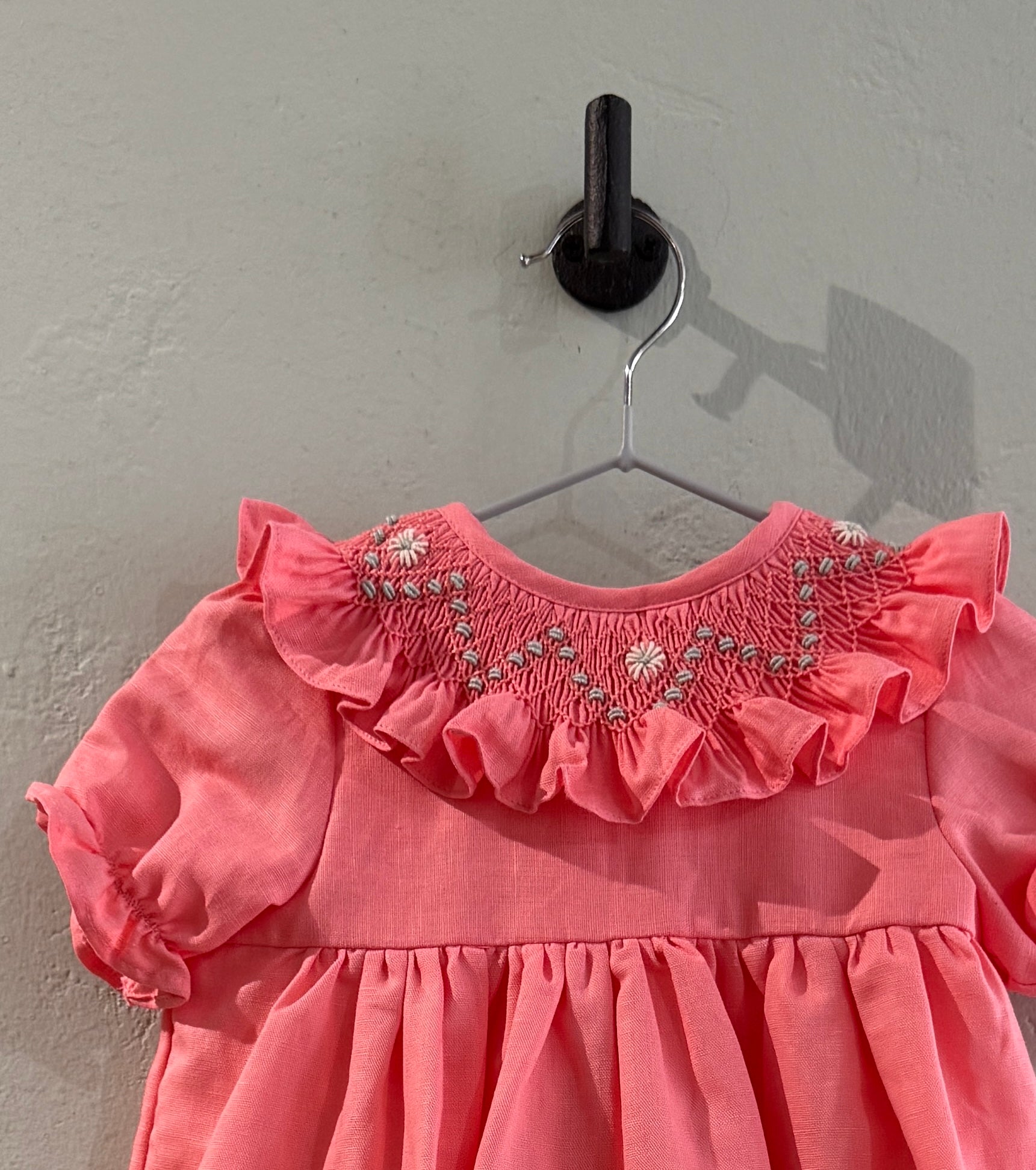 Vestido Coral Smock