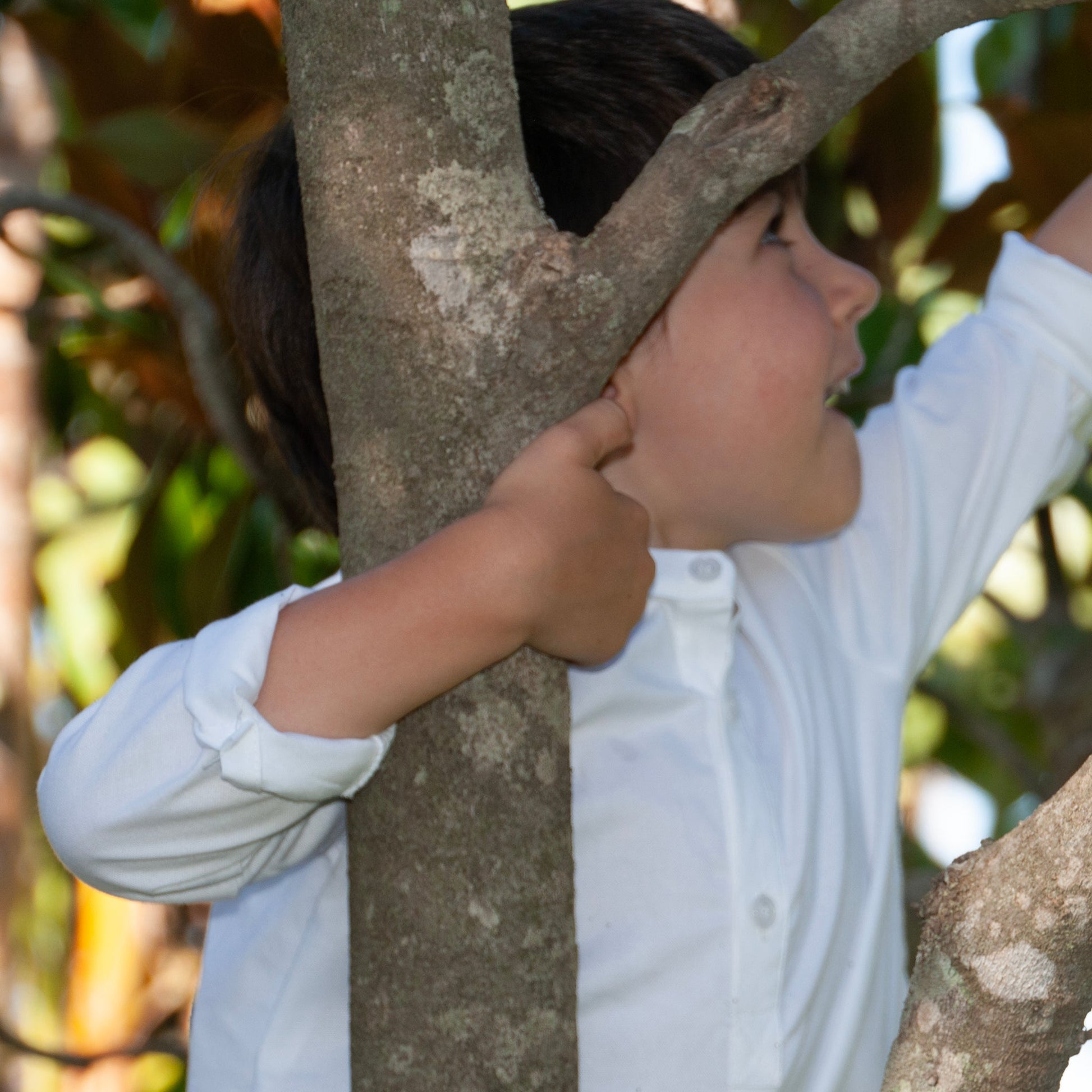 Camisa polera oxford blanco