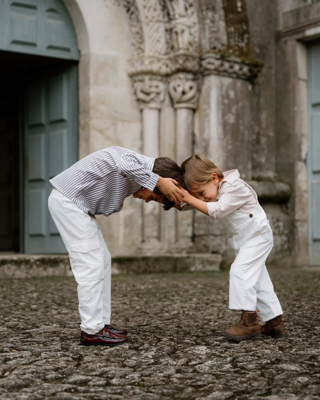 Pantalón pana blanco