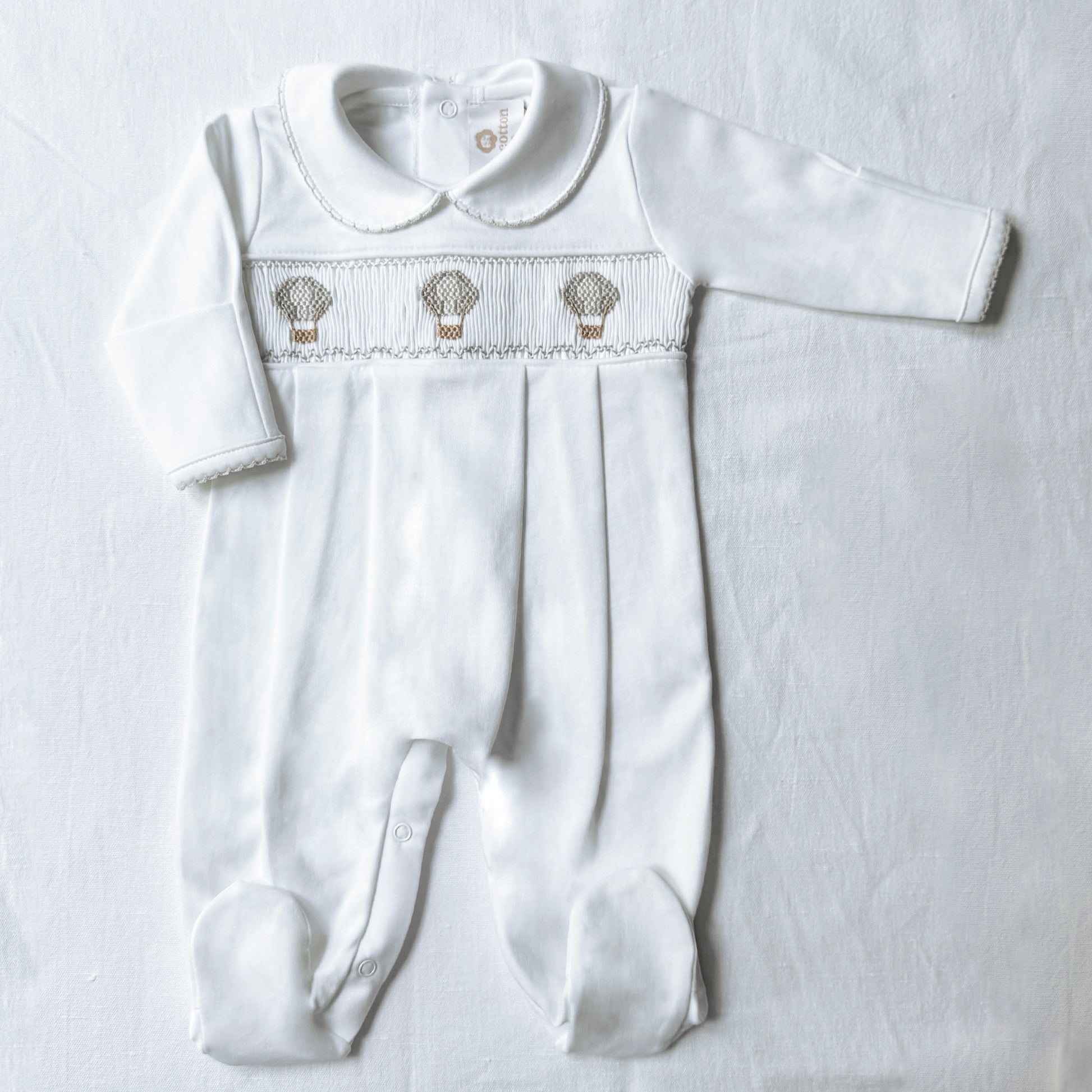 Pijama enterizo globos blanco