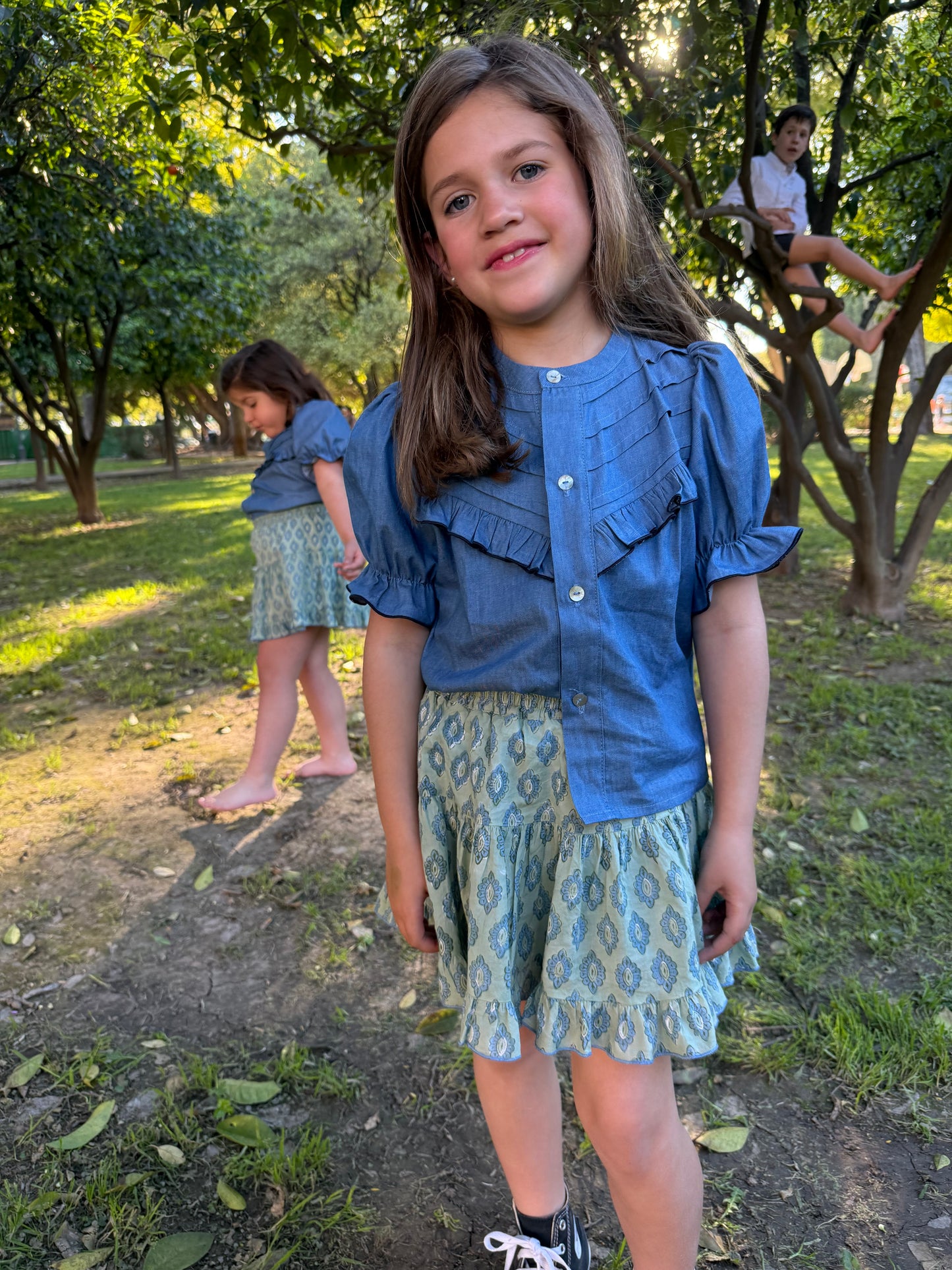 Blusa vaquera niña