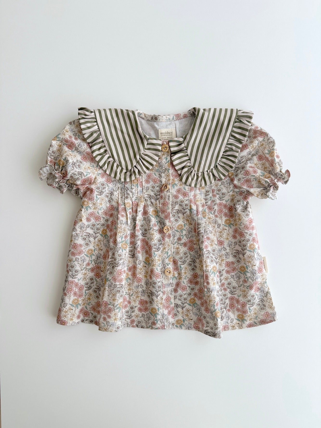Blusa Jaretas Santillana Rayas y Flores