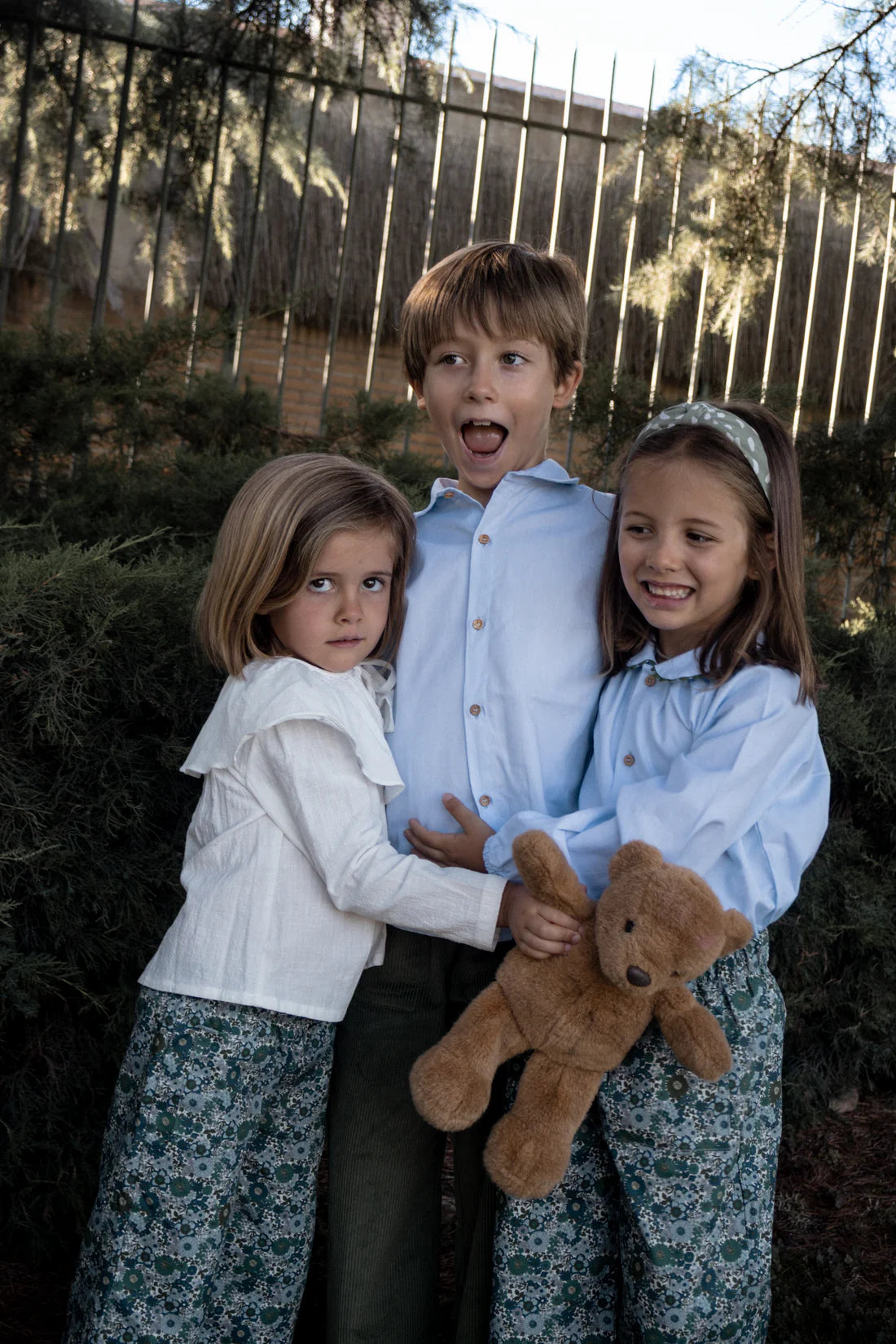 Blusa Lily oxford celeste