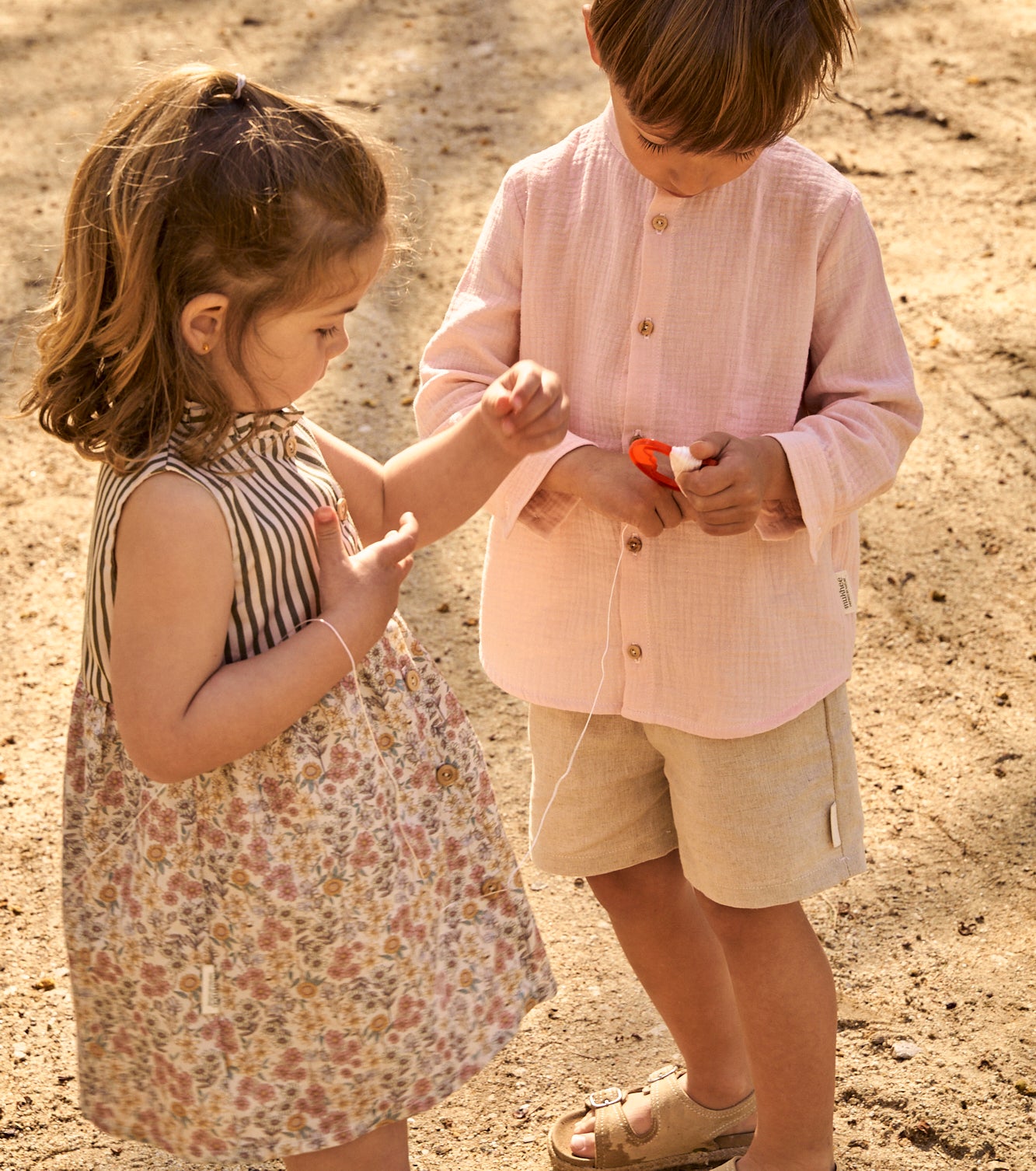 Vestido Santillana Rayas y Flores