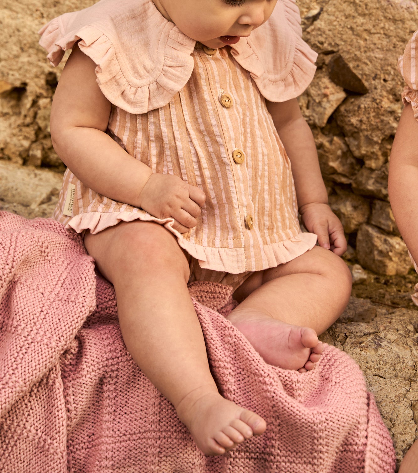 Blusa Jaretas Mahón Melocotón