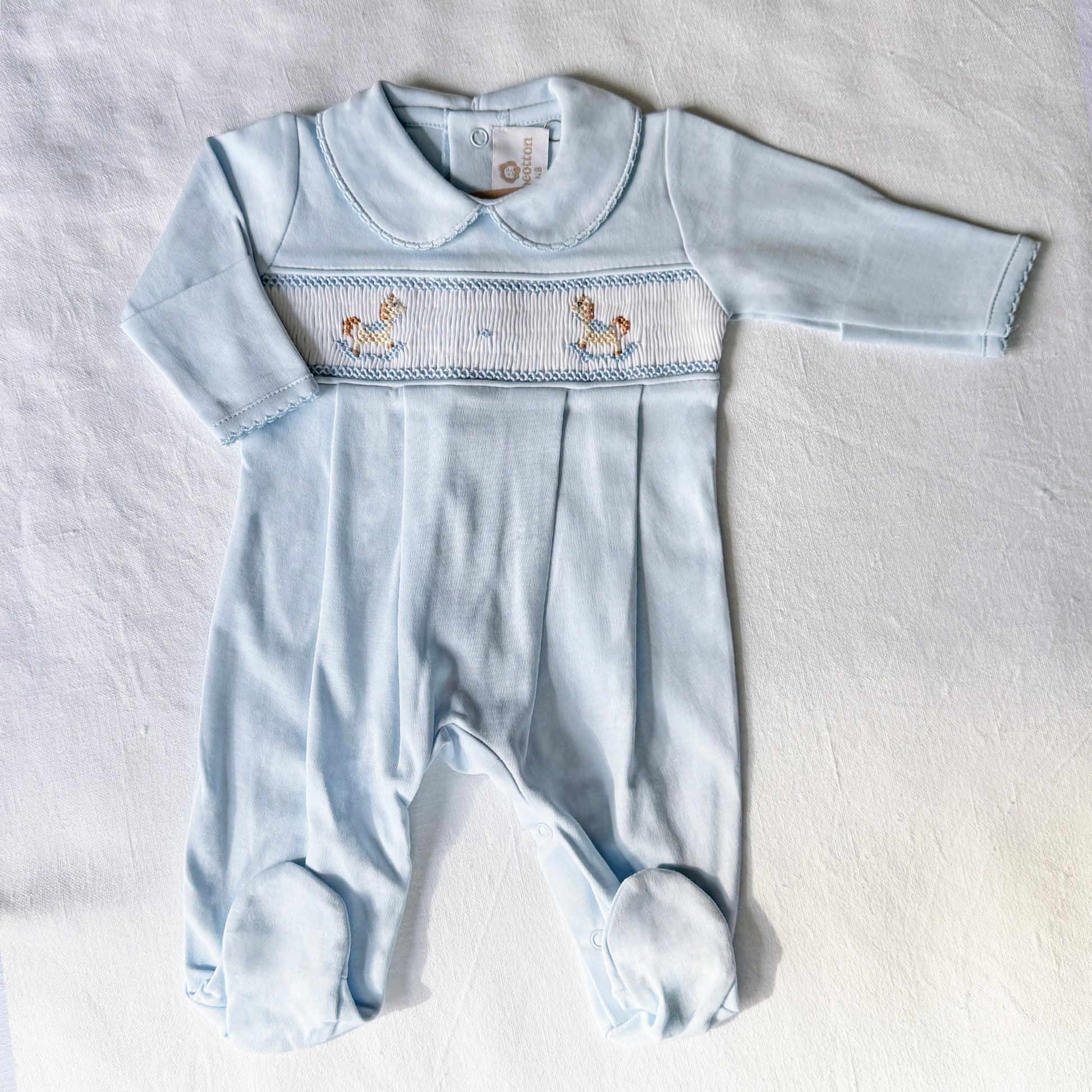 Pijama enterizo ponis celeste