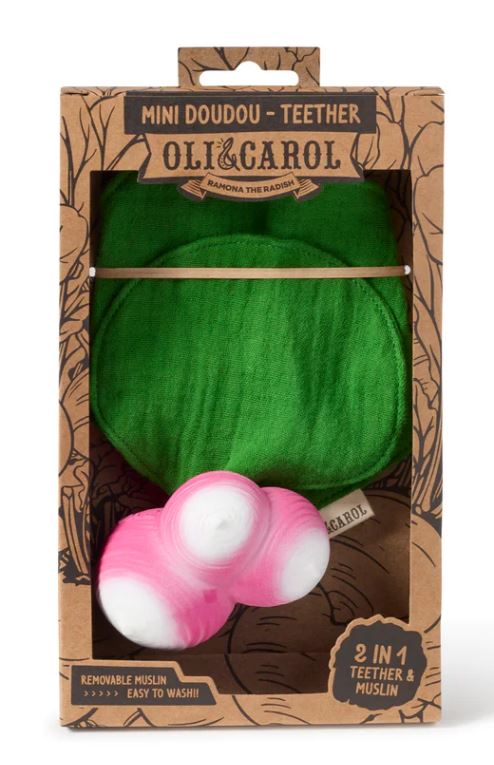 Ramona the Radish Mini Doudou-Mordedor