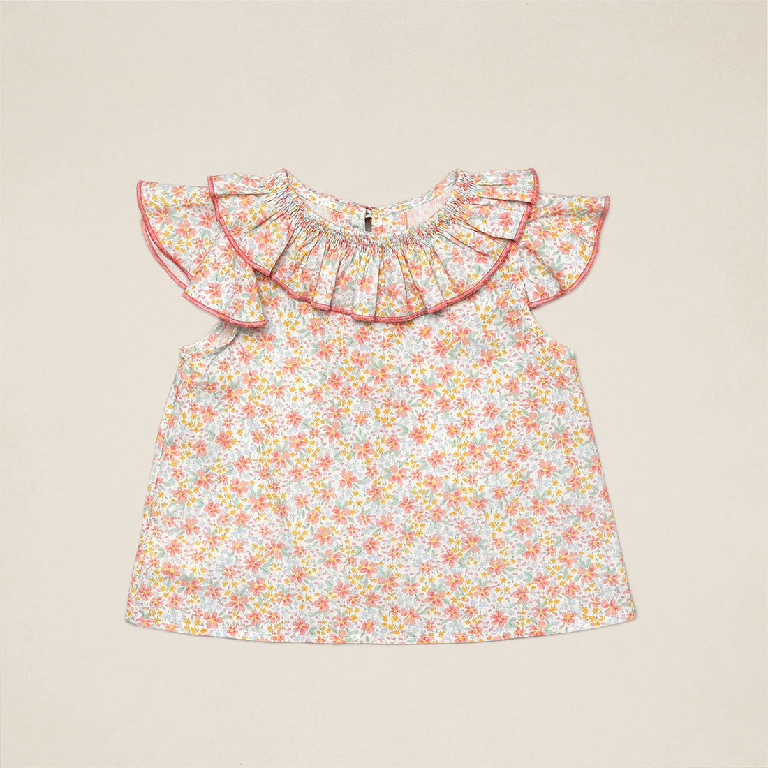 Blusa cuello fruncido garden