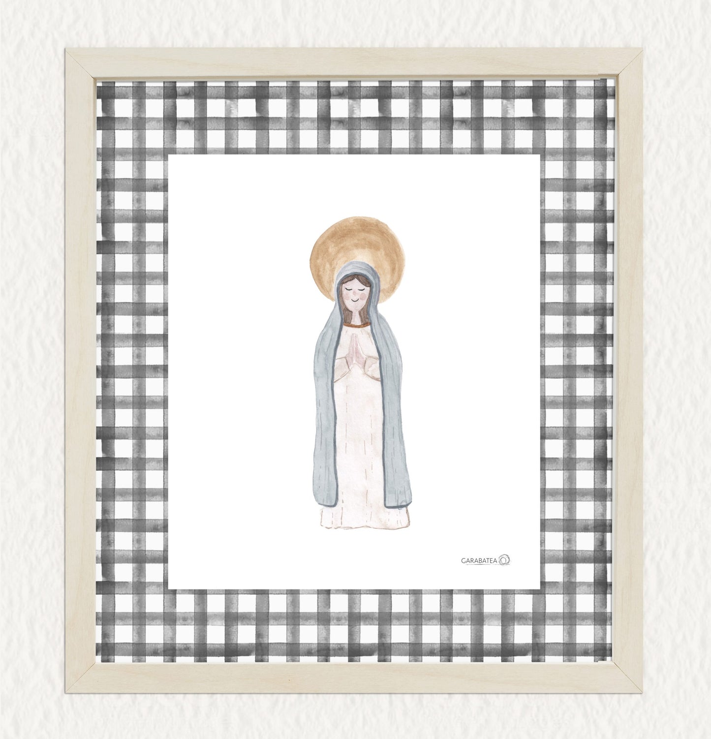 Lámina Virgencita - negro