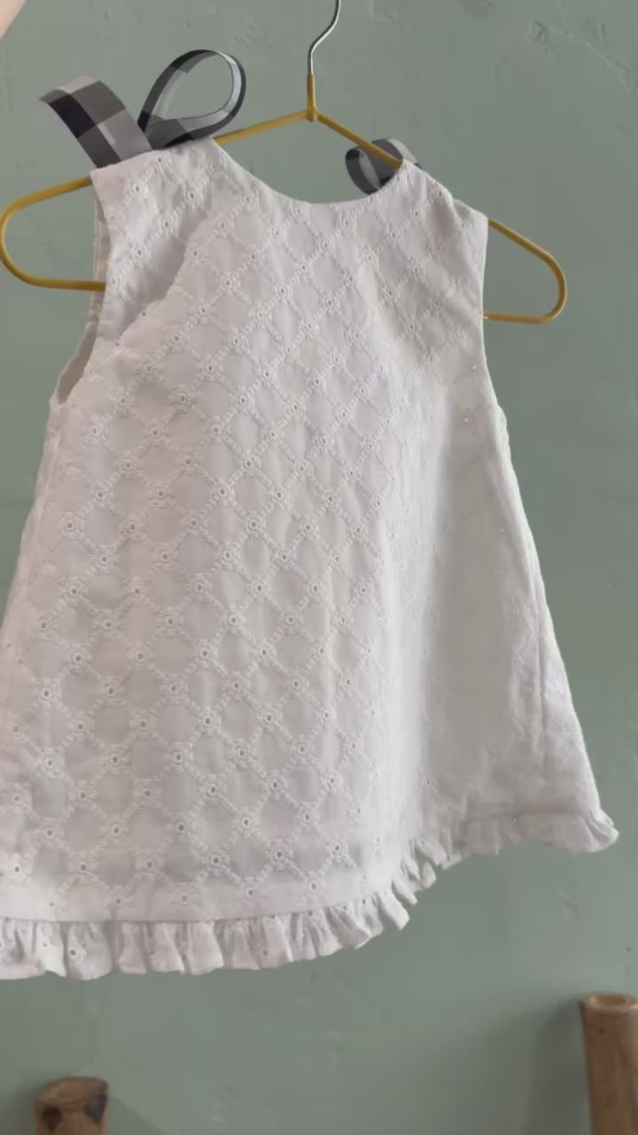 Jesusito bordado lazos vichy