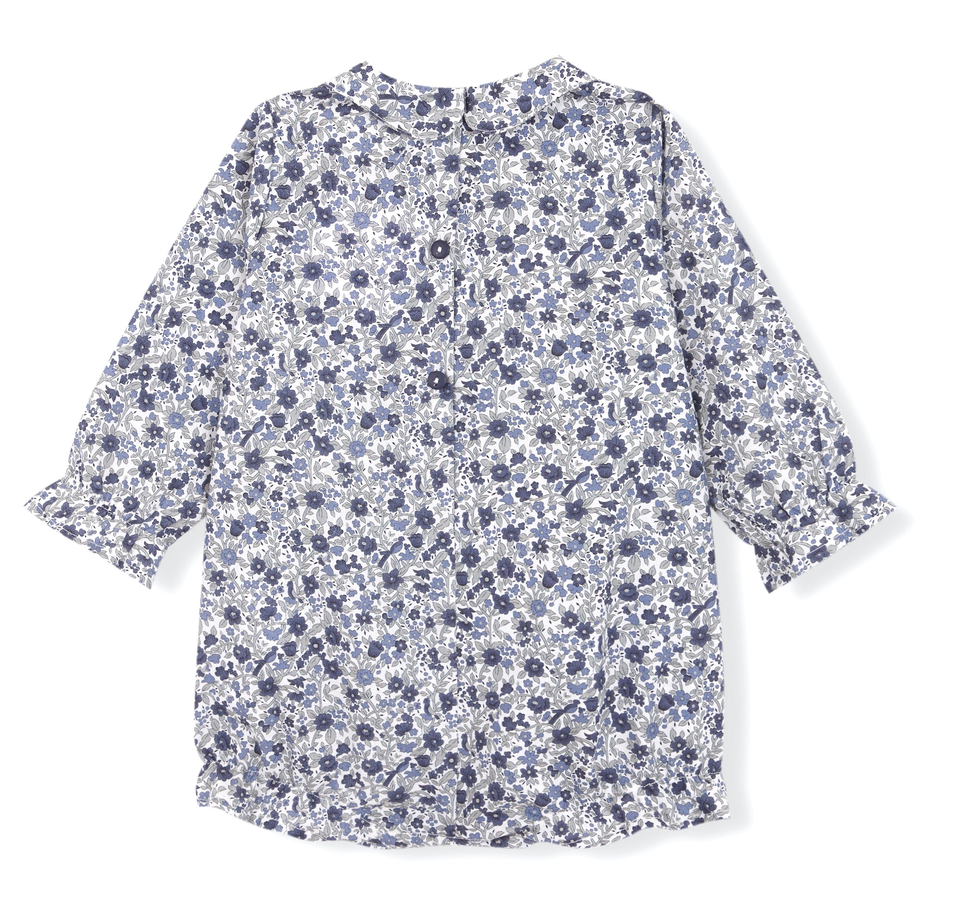 Pelele voile flores petroleo