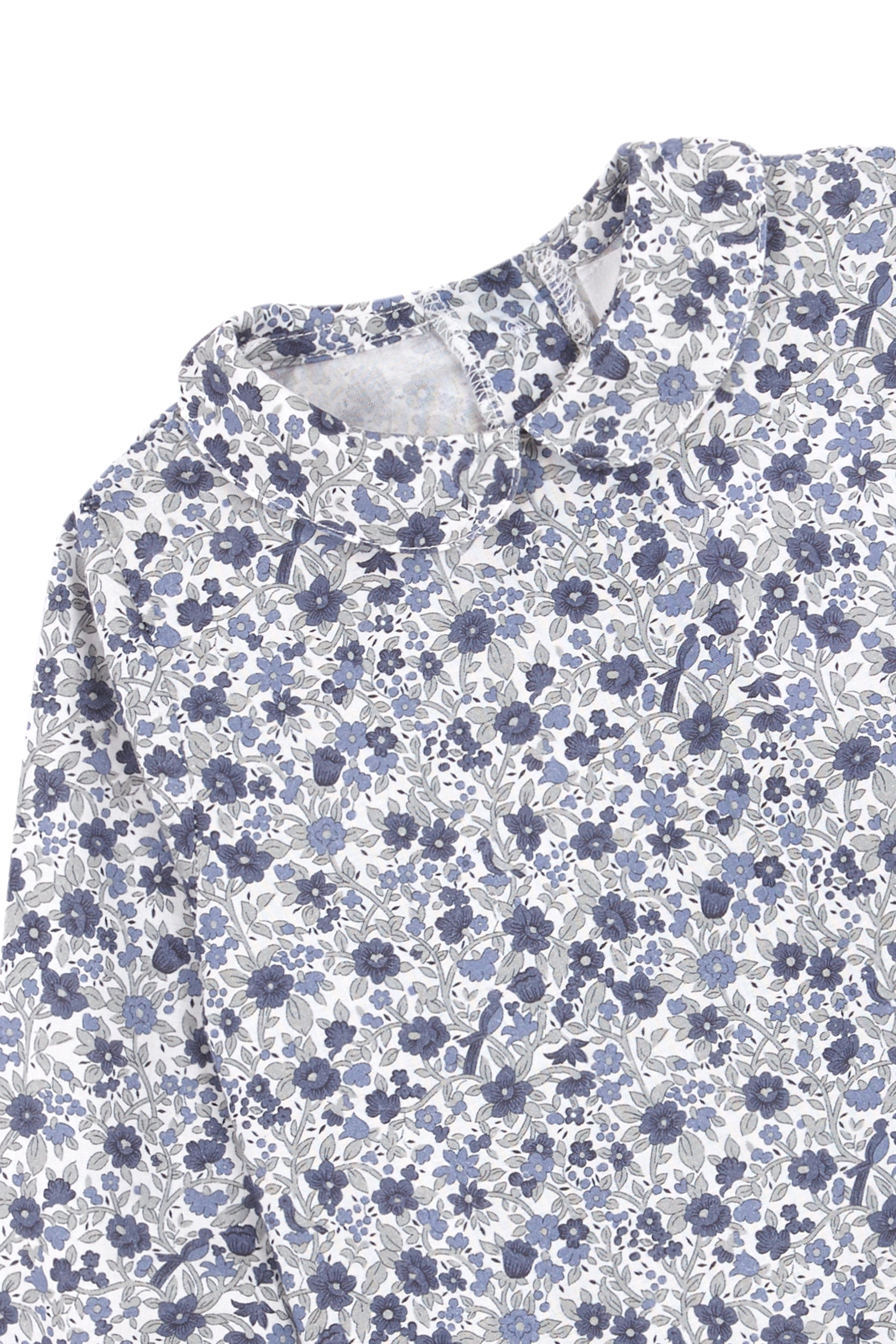 Pelele voile flores petroleo