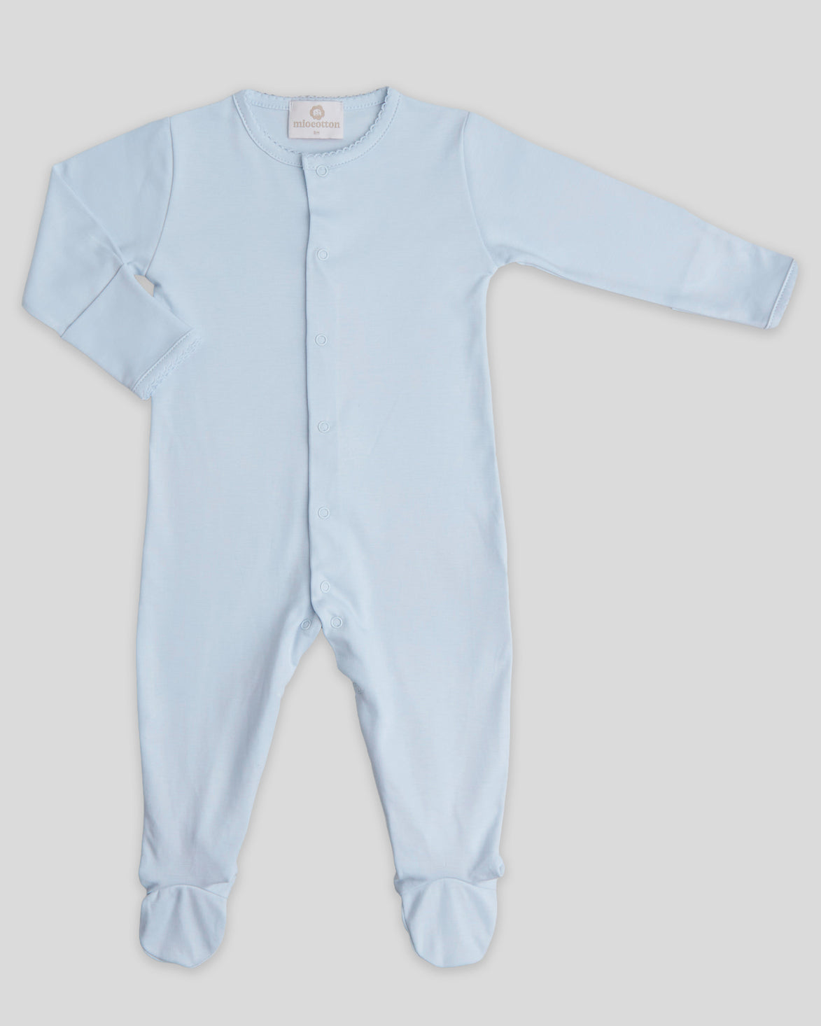 Pijama enterizo básico celeste