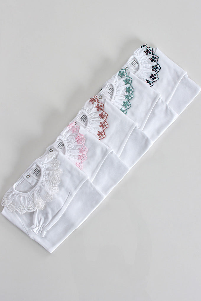 Body manga larga cuello bordado_Varios colores