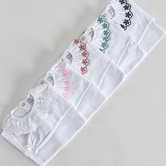 Body manga larga cuello bordado_Varios colores