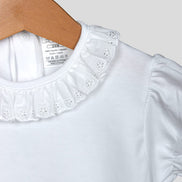 Body cuello blonda MC