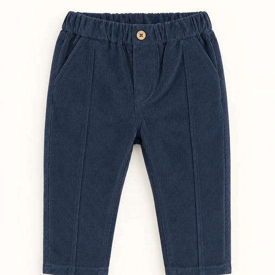 Pantalón niño pana azul