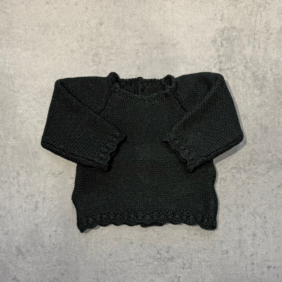 Jersey bebé lana verde