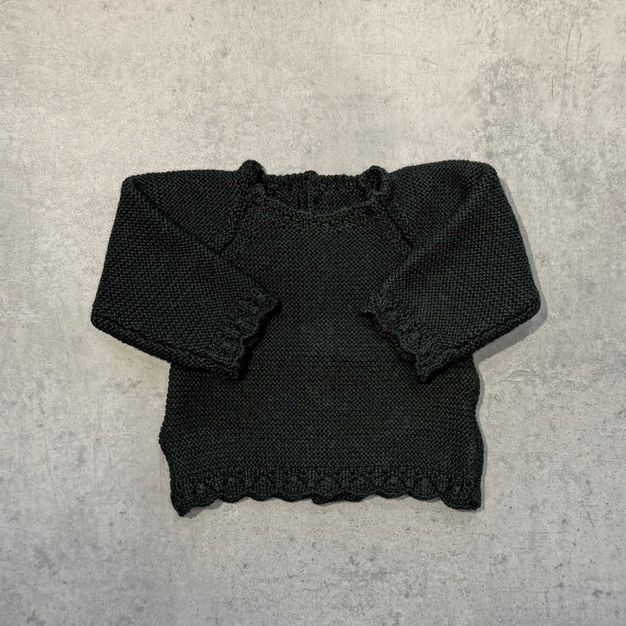 Jersey bebé lana verde