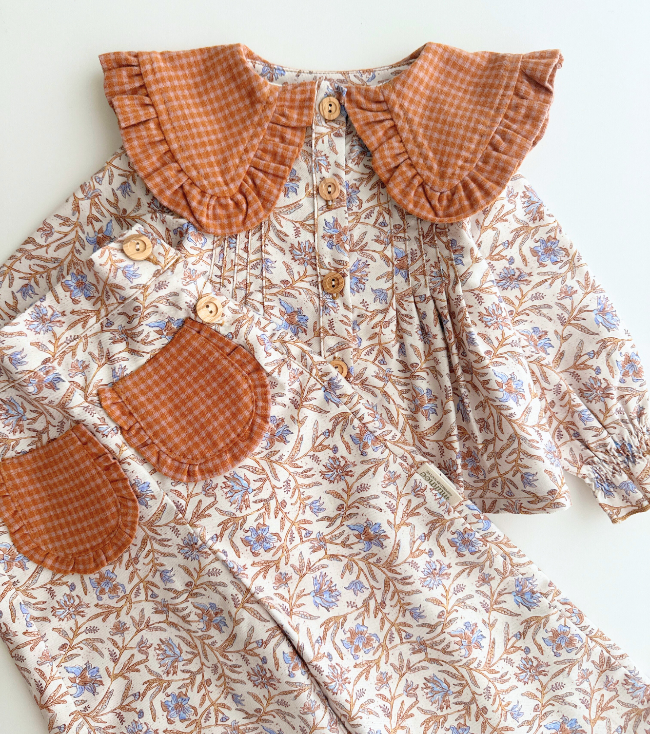 Pantalón volantes | Raíz | Flores y Cuadros