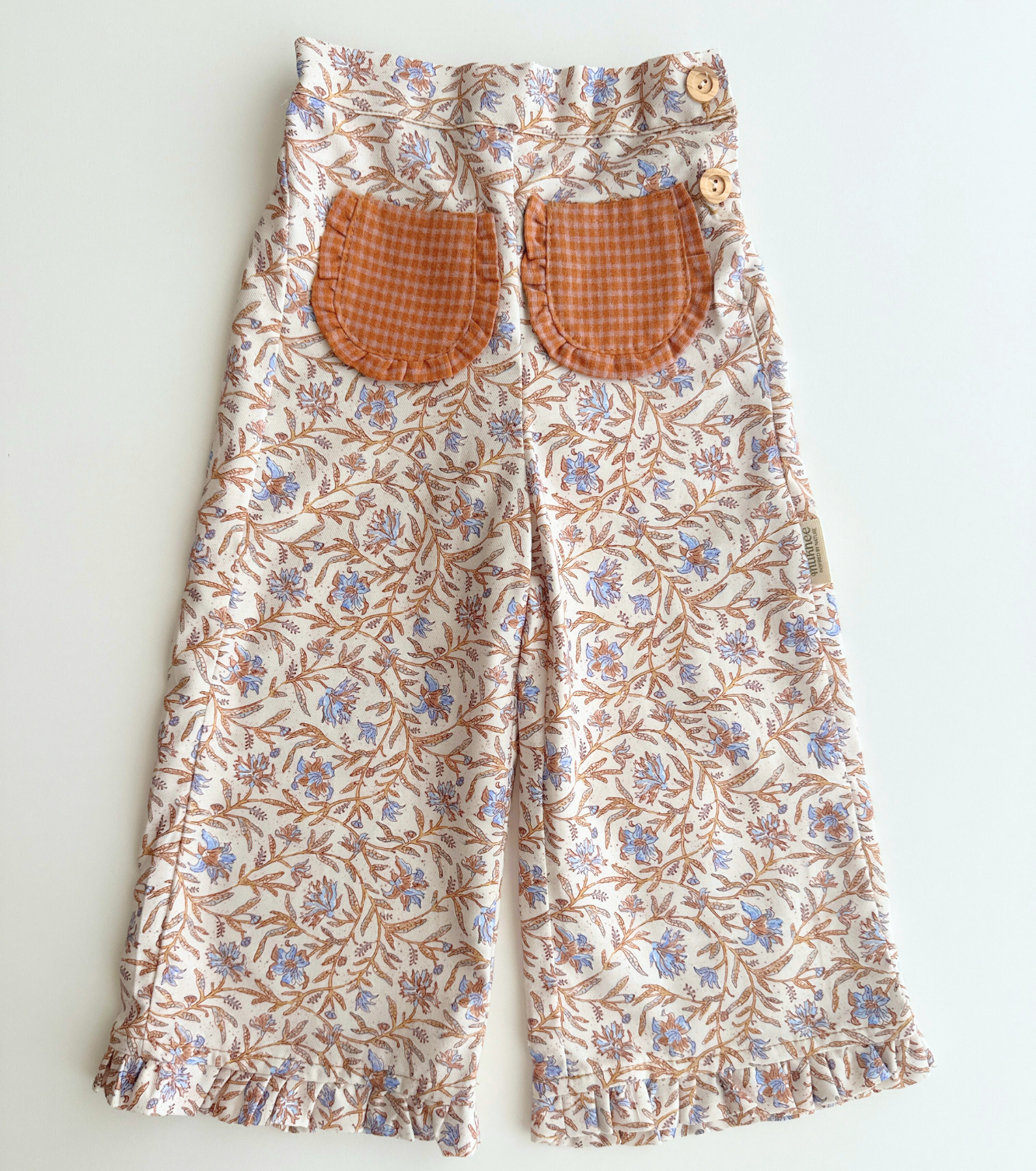 Pantalón volantes | Raíz | Flores y Cuadros