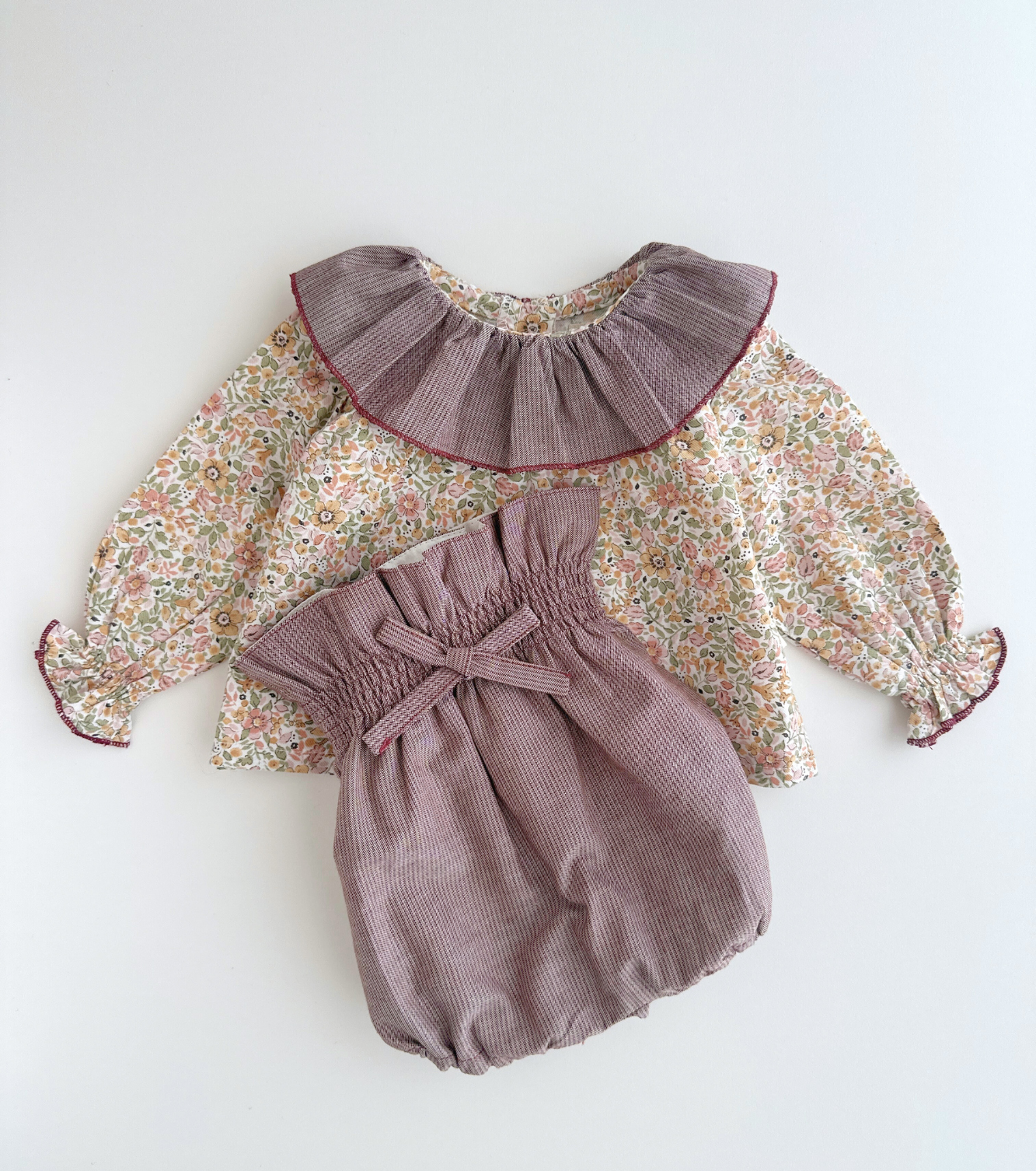 Bombacho lazo | Savia | Rayas Burdeos