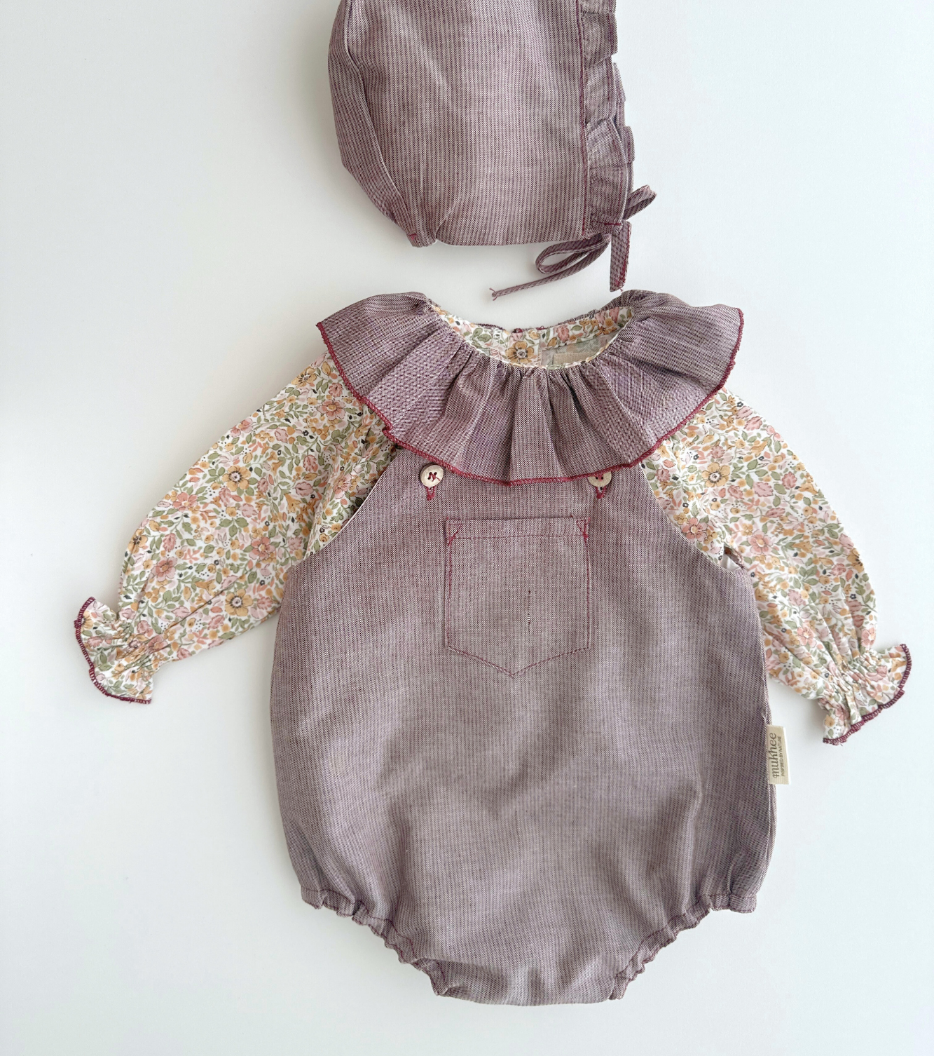 Ranita tirantes | Savia | Rayas Burdeos