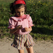 Pantalón corto stripes niña