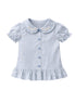 Blusa rayas azuletti con margaritas