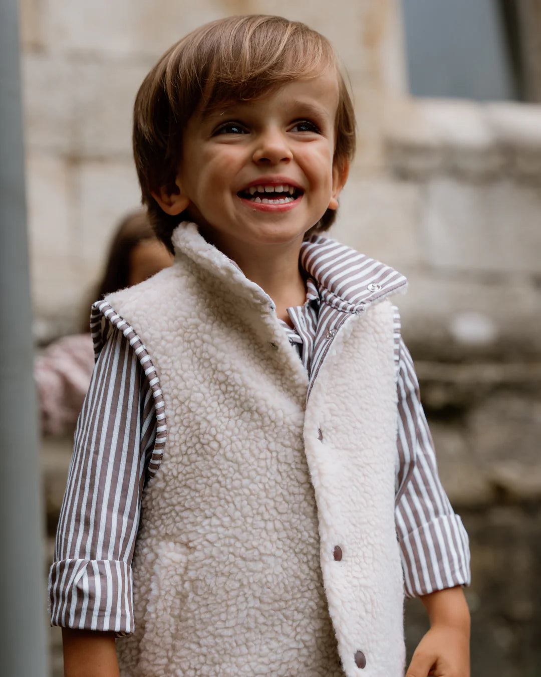 Chaleco borreguito niño