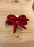 Pack 2 lazos con pinza rojo
