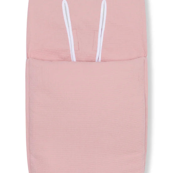 Saco silla de paseo con guata extraíble rosa liso