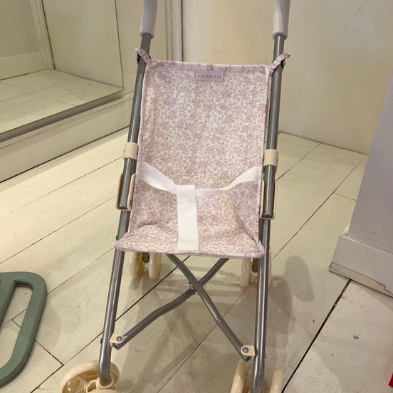 Sillita de paseo flores rosas
