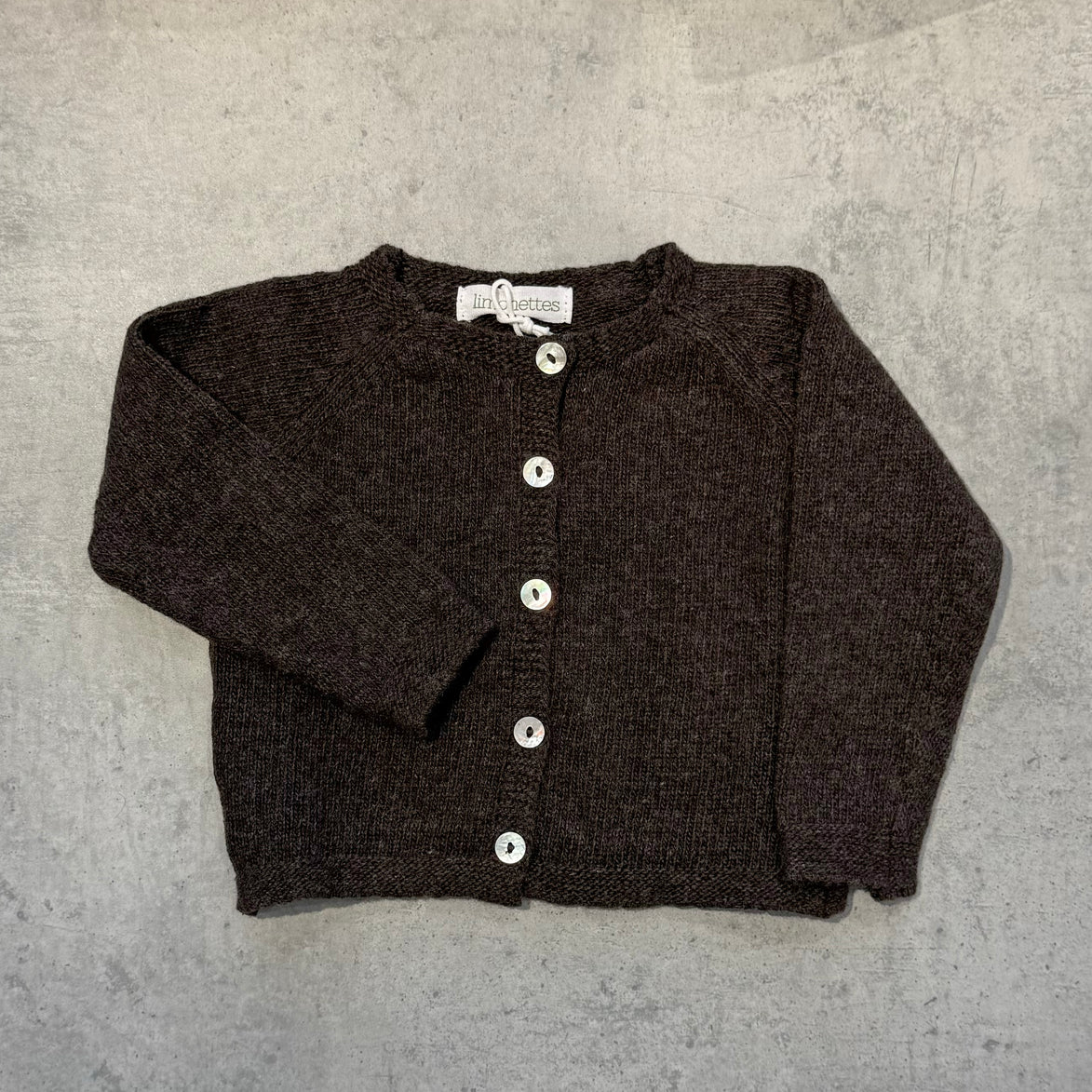Chaqueta lana chocolate