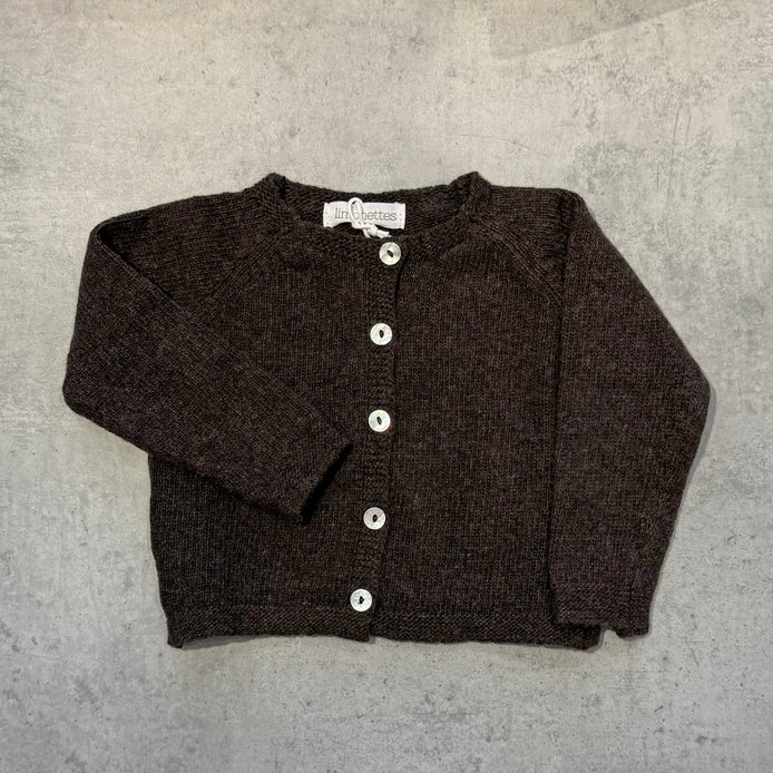 Chaqueta lana chocolate