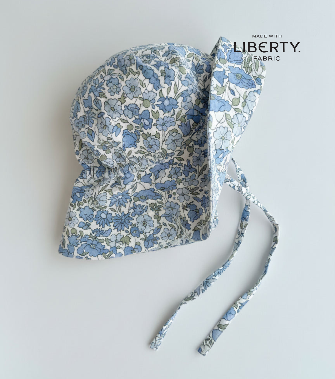 Sombrero ala Nomeolvides - Flores azul