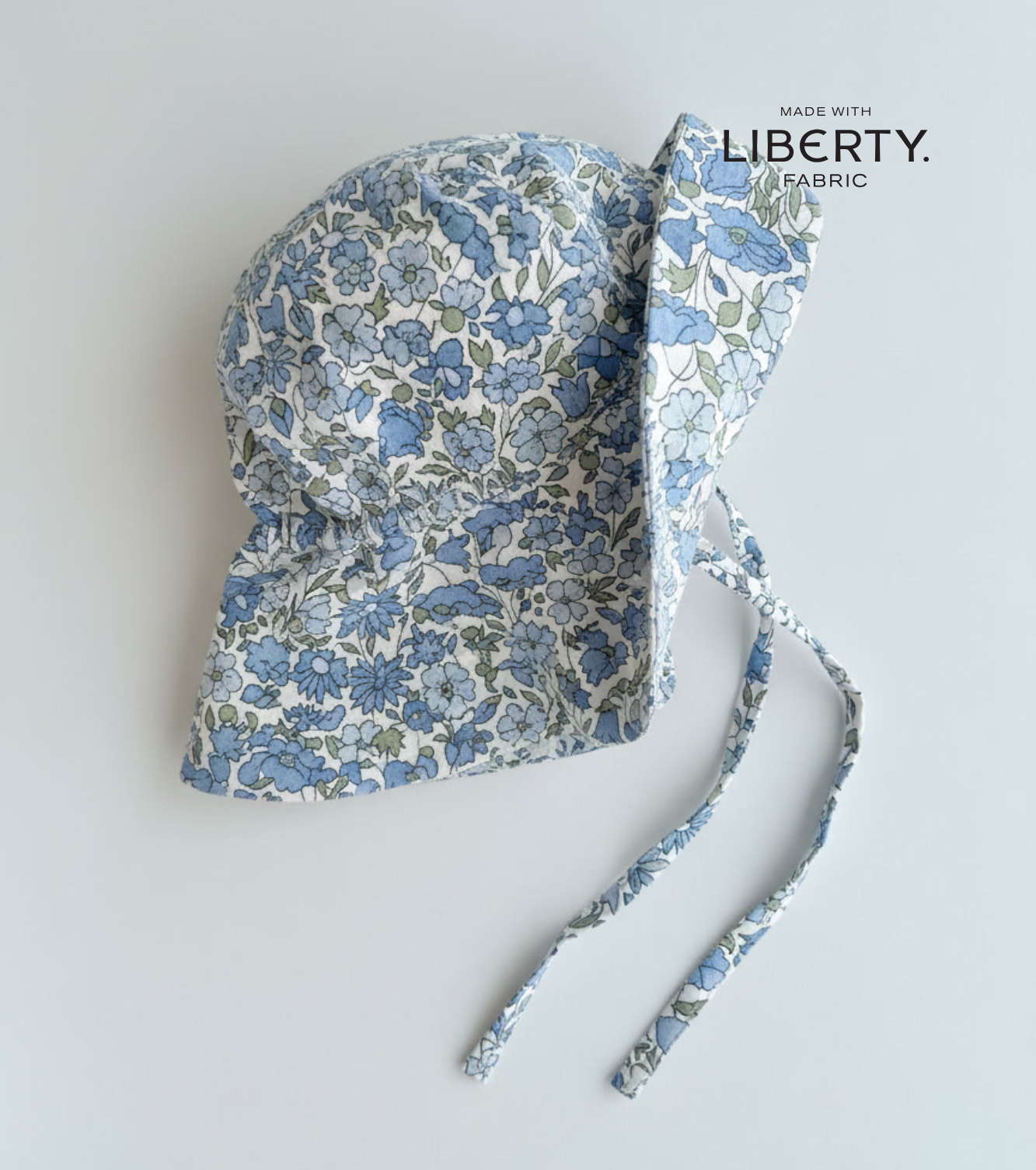 Sombrero ala Nomeolvides - Flores azul