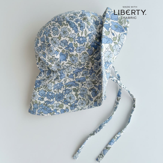 Sombrero ala Nomeolvides - Flores azul