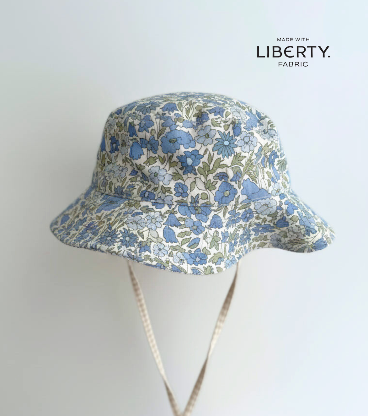 Gorro bucket flores Nomeolvides - Flores azul