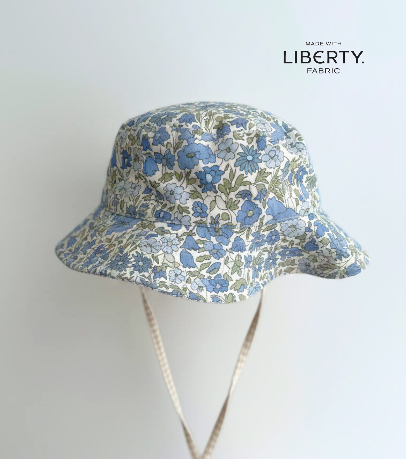 Gorro bucket flores Nomeolvides - Flores azul