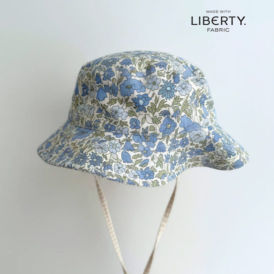 Gorro bucket flores Nomeolvides - Flores azul