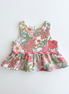 Blusa volantes flores Buganvilla - Flores y Rayas