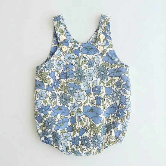 Ranita tirantes Nomeolvides - Flores azul