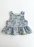 Blusa volantes Nomeolvides - Flores azul