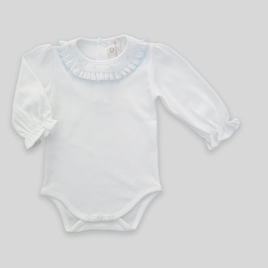 Body smock celeste manga larga