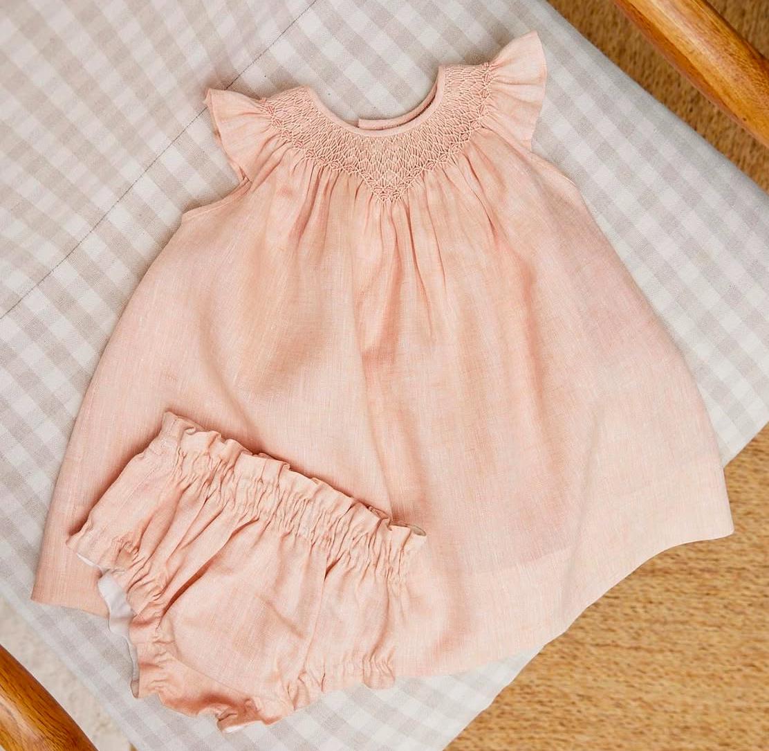 Vestido nido melocotón