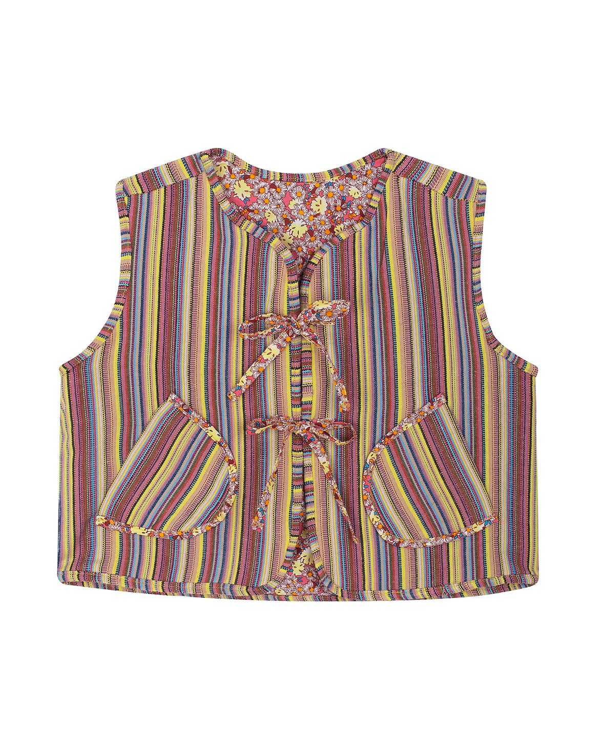 Chaleco Stripes & Flowers